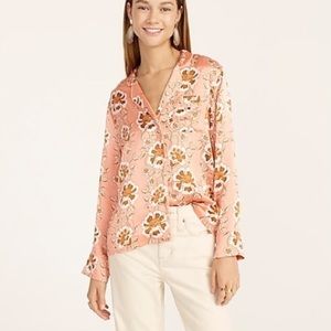 NWT J Crew Silk pajama shirt size 8